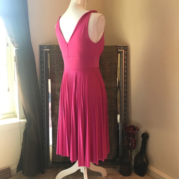 Soprano Twist Strap Accordian Style Pleated Dress - Picture 3 of 8